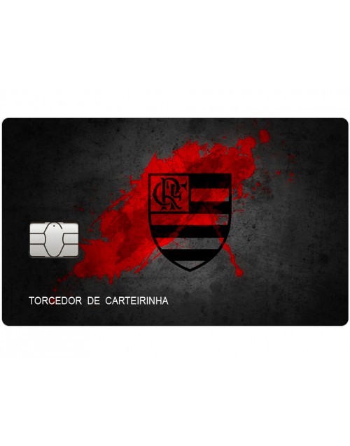 Adesivo de Cartão Crédito e Débito Flamengo, Skin Card Película Protetora